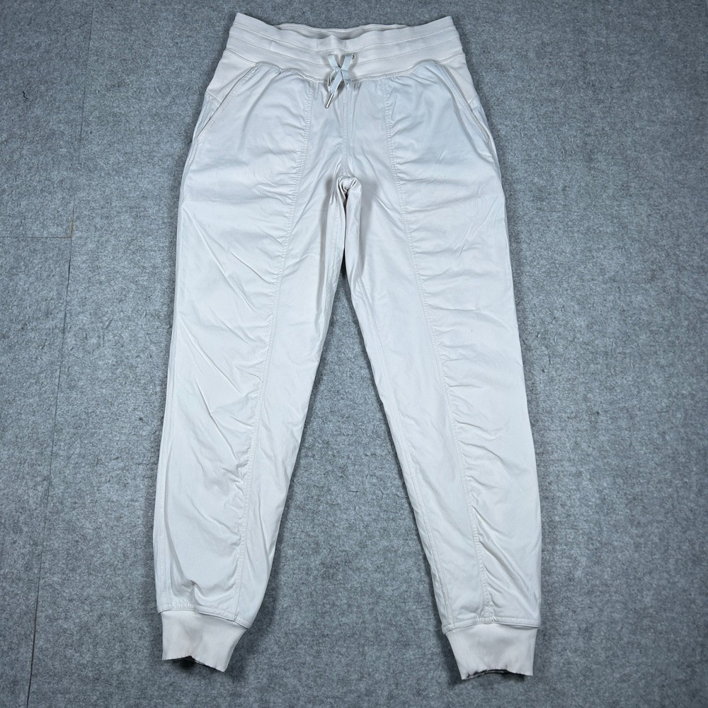 Lululemon pants Women 6 White Dance Studio Jogger Athleisure Yoga Hiking Travel